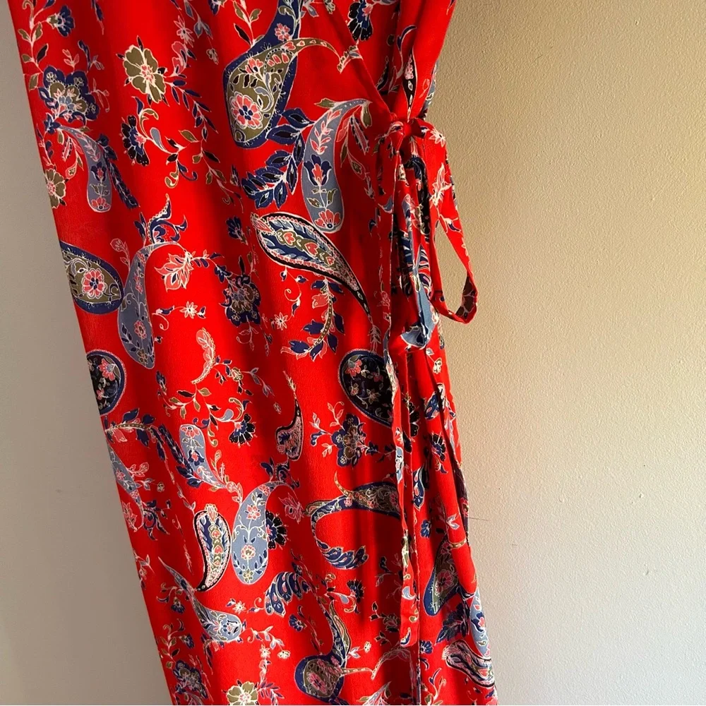 GREYLIN~ Sidney Paisley Wrap Maxi Dress in Medium